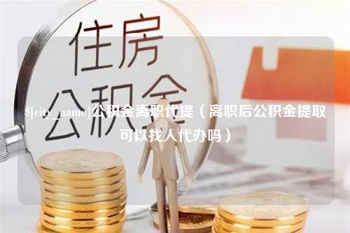 乐山公积金离职代提（离职后公积金提取可以找人代办吗）